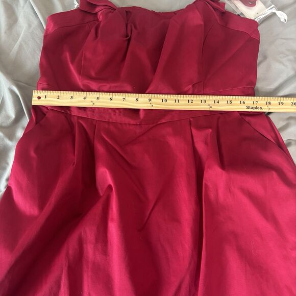 NWT!! David’s Bridal Short Strapless STYLE#84725 Size 16 Color Apple - Picture 10 of 14